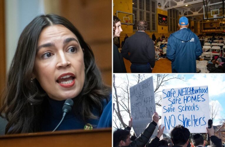 AOC dismisses question about closure of NYC high school to house migrants