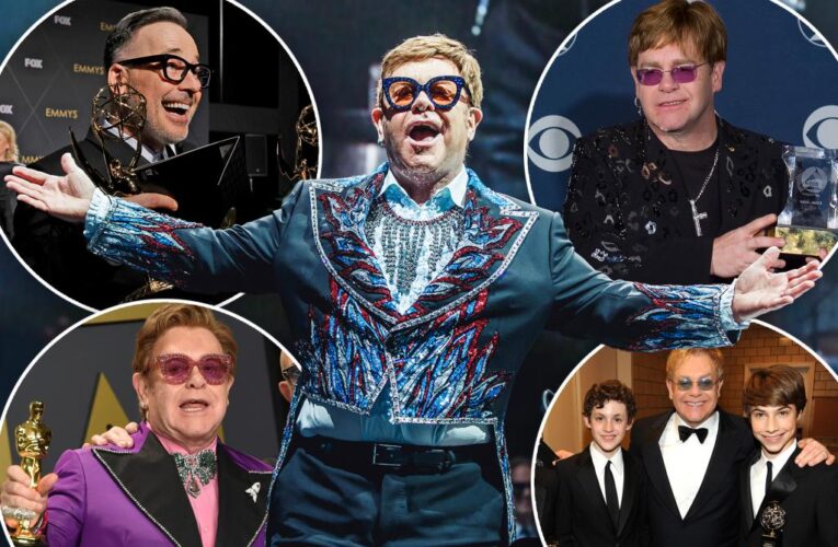 Elton John becomes an EGOT winner after scooping his first Emmy award