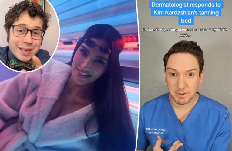 Doctors slam Kim Kardashian’s tanning bed use after family melanoma history