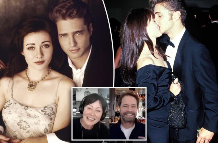 Shannen Doherty and Jason Priestley talk about the ‘sexual undertone’ of their ‘90210’ twin siblings