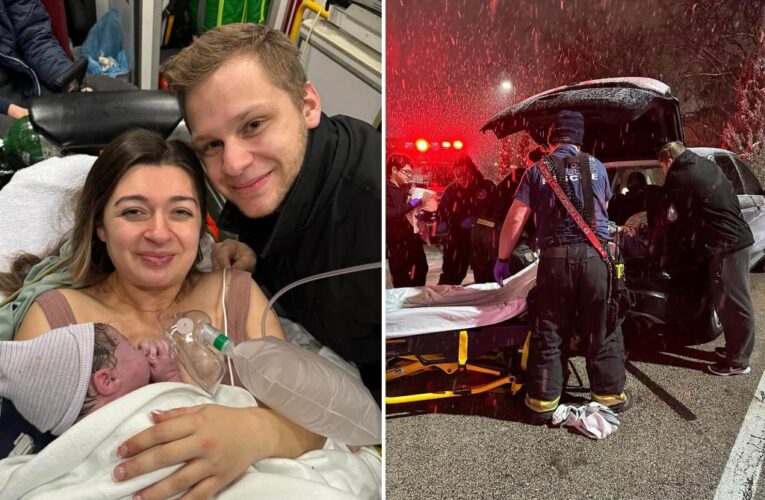 Baby nicknamed ‘McFlurry’ after mom gives birth in McDonald’s parking lot in snowstorm