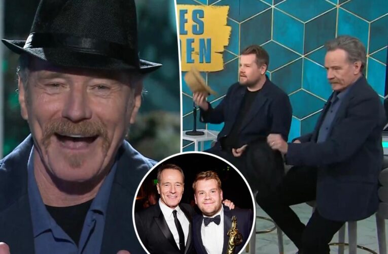 Bryan Cranston admits he thought James Corden was his waiter when they met