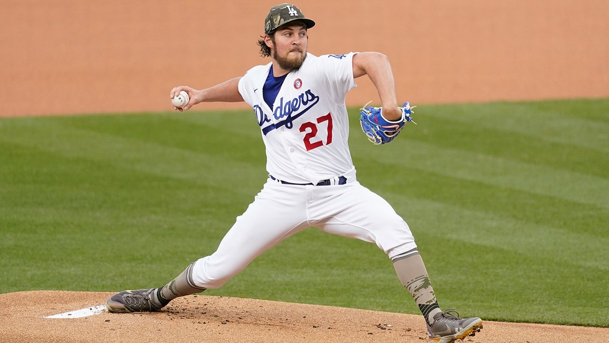 Trevor Bauer on mound