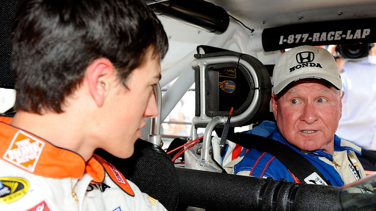 Cale Yarborough and Joey Logano