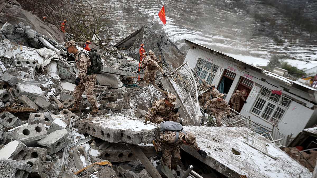 China landslide aftermath