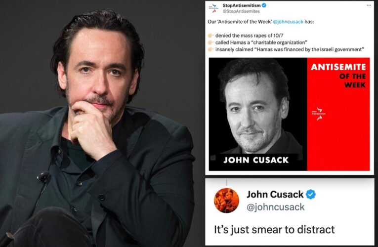 John Cusack fires back after being branded ‘Antisemite of the Week’ over Israel stance