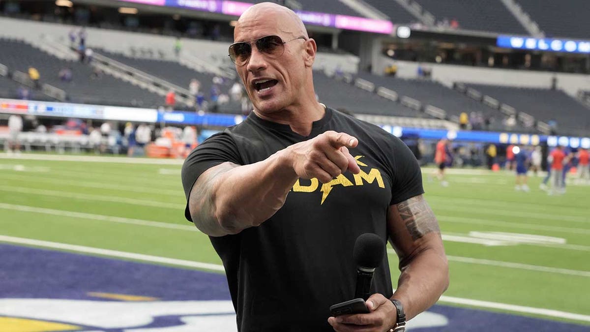 The Rock at Rams-Bills game