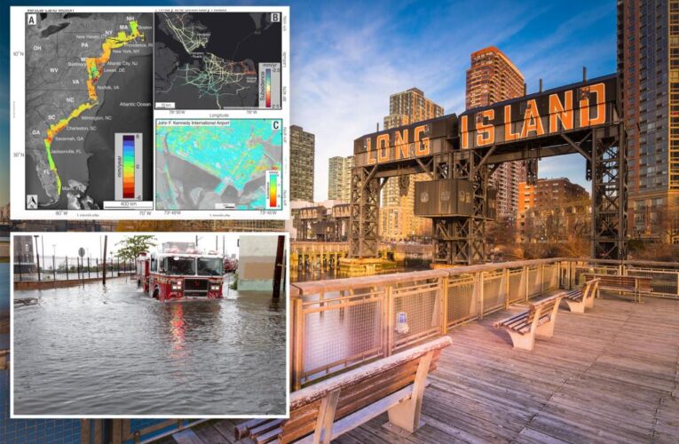 East Coast cities are sinking at an alarming rate, new research warns