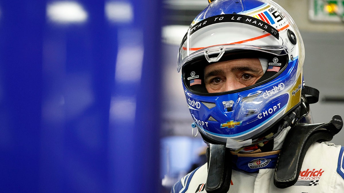 Jimmie Johnson drives Le Mans