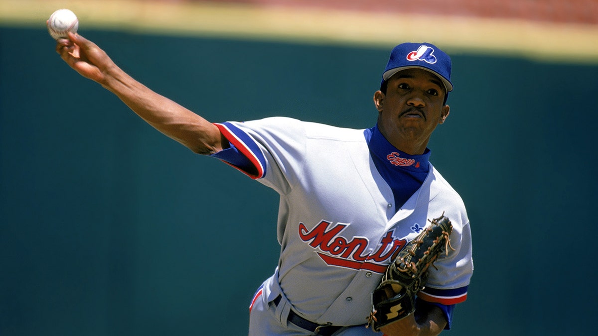 Pedro Martinez pitches