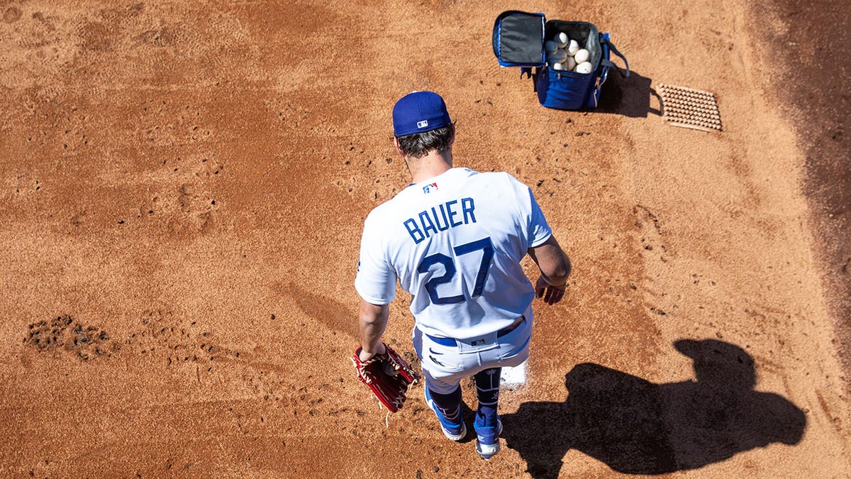 Trevor Bauer in spring training