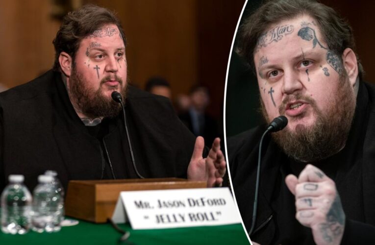 Jelly Roll recalls drug-dealing past, pushes Congress to act on fentanyl legislation in powerful speech: ‘I hurt people’