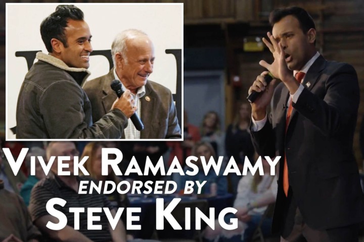 Vivek Ramaswamy endorsed by controversial former Iowa Rep. Steve King