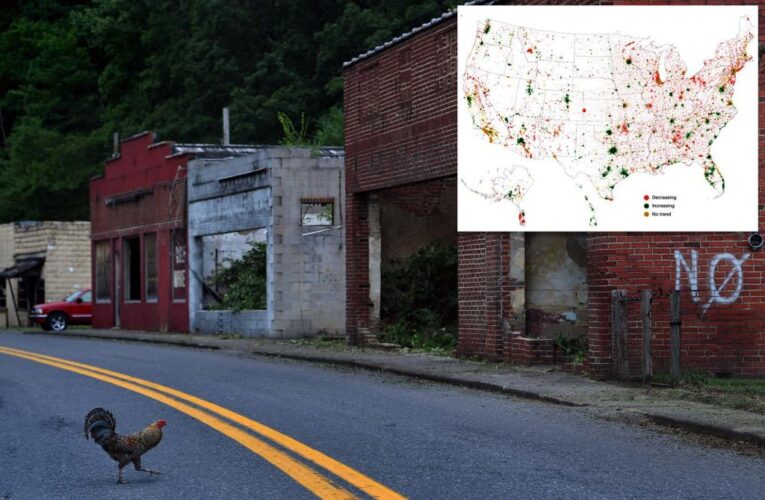 Thousands of US cities are predicted to become ghost towns by 2100: New study
