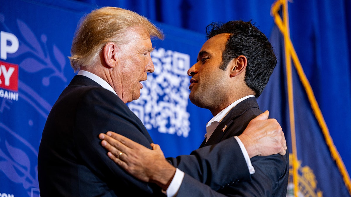 Trump, Ramaswamy embracing