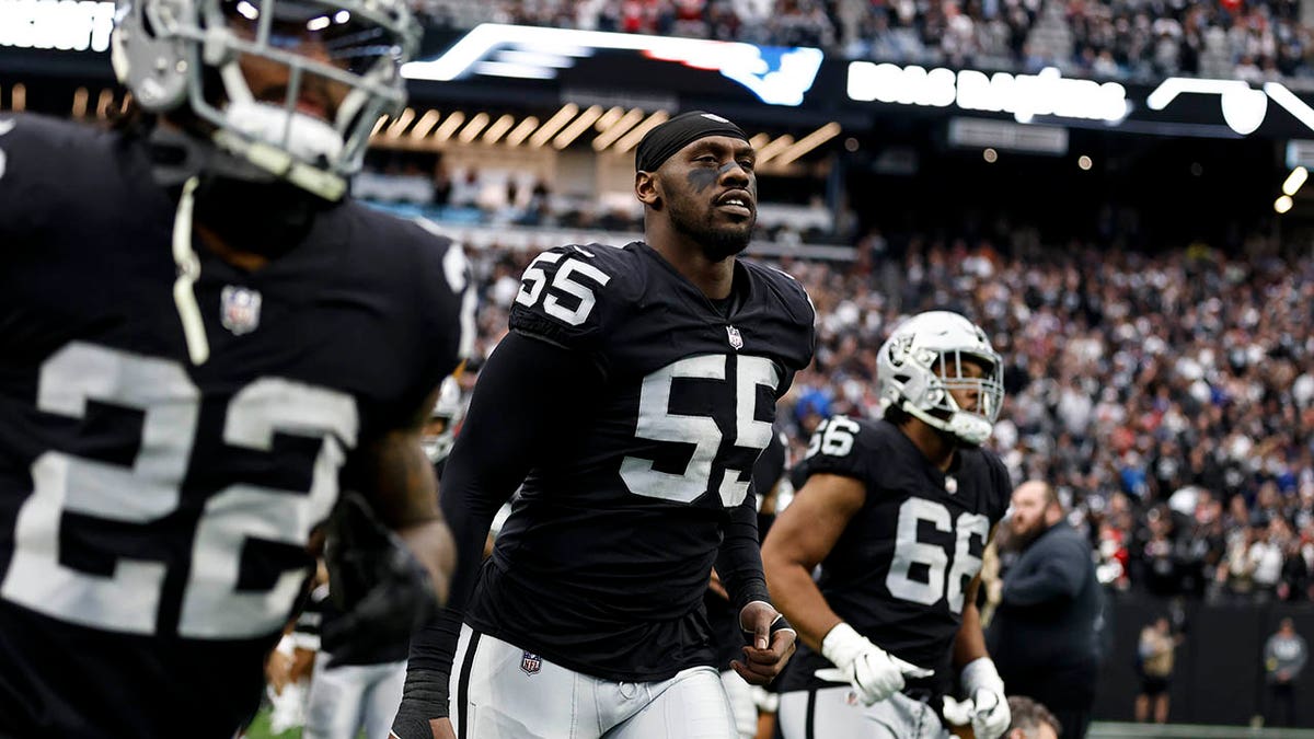 Chandler Jones takes the field