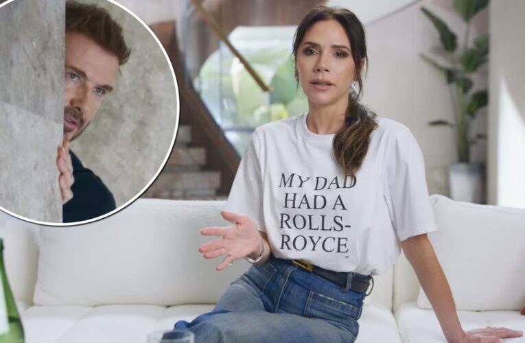 David, Victoria Beckham poke fun at ‘be honest’ in Uber Eats Super Bowl ad