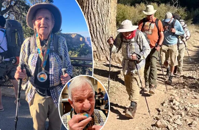 92-year-old claims title of oldest to cross the Grand Canyon on foot after months of training