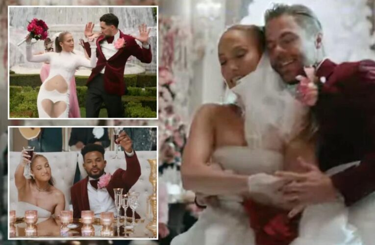 Jennifer Lopez marries Derek Hough in ‘Can’t Get Enough’ video