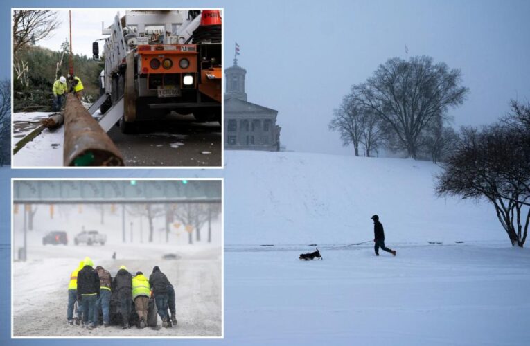 Snowstorm leaves at least 14 dead in Tennessee as frigid temperatures, ice slams Northeast
