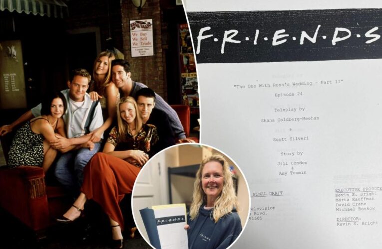 Original ‘Friends’ TV scripts found in a bin from 25 years ago up for auction