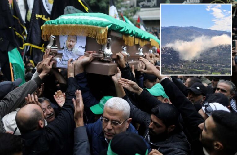 Hezbollah fires rockets at Israel in ‘initial response’ to killing of top Hamas leader Saleh Arouri