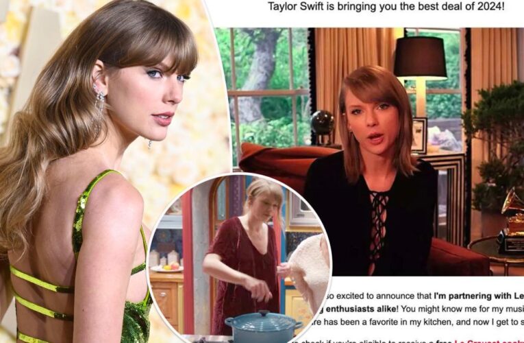 Taylor Swift fans scammed after fake AI Le Creuset cookware endorsement goes viral