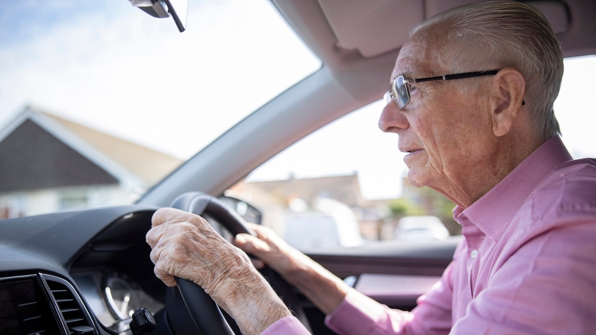 Old man driving