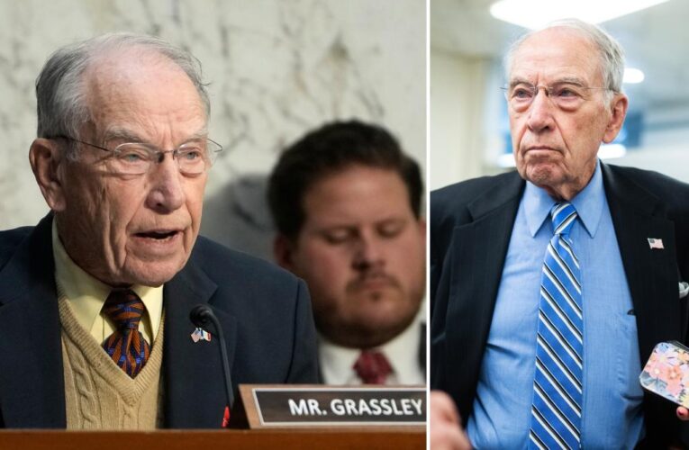 Iowa Sen. Chuck Grassley, 90, hospitalized after infection 