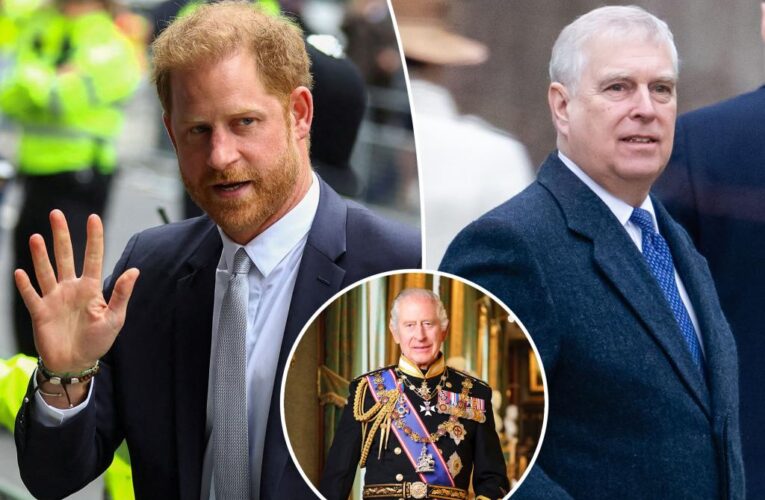 Prince Harry, Prince Andrew forbidden to act on King Charles’ behalf