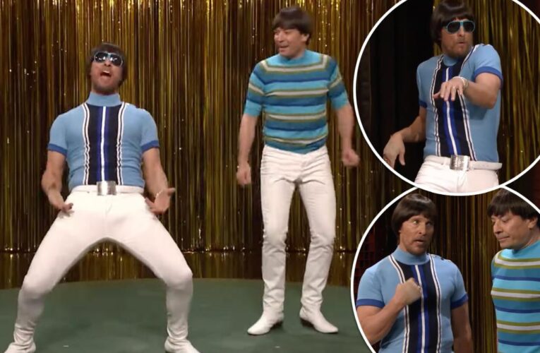 Matthew McConaughey looked ridiculous in ‘tight pants’ sketch with Jimmy Fallon