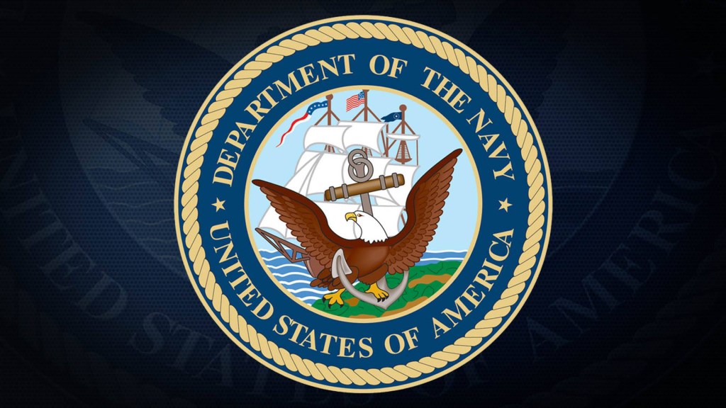 The seal of the Navy. 