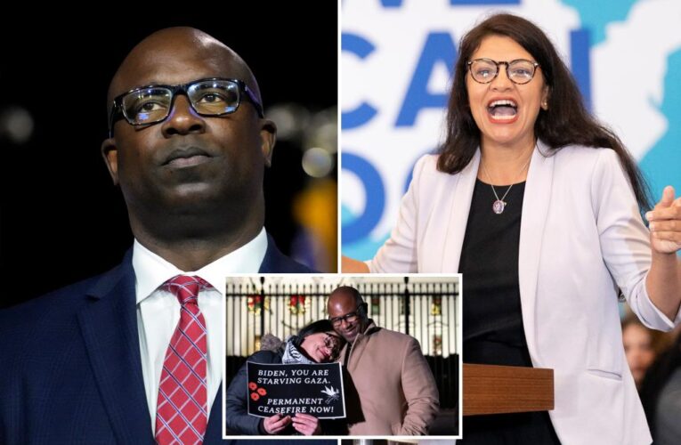 ‘Squad’ member Jamaal Bowman under fire for fundraising with ‘anti-Israel’ Rashida Tlaib as he faces challenge from moderate