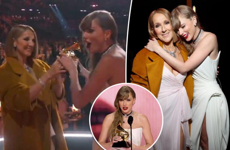 Taylor Swift called out for ignoring Celine Dion at Grammys 2024