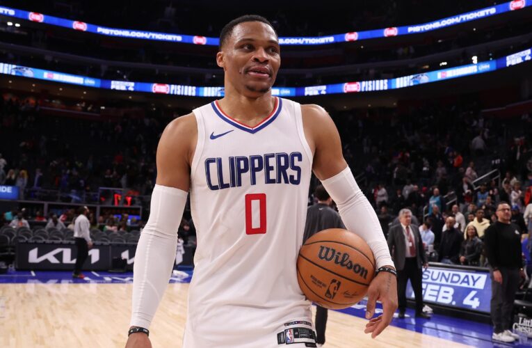 Westbrook reaches 25,000 points in NBA landmark as Clippers beat Pistons