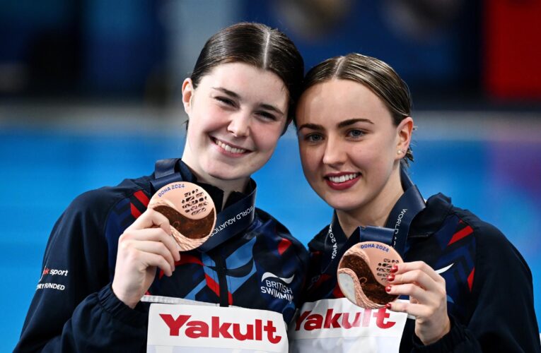 Lois Toulson and Andrea Spendolini-Sirieix win 10m synchro diving bronze at World Aquatics Championships