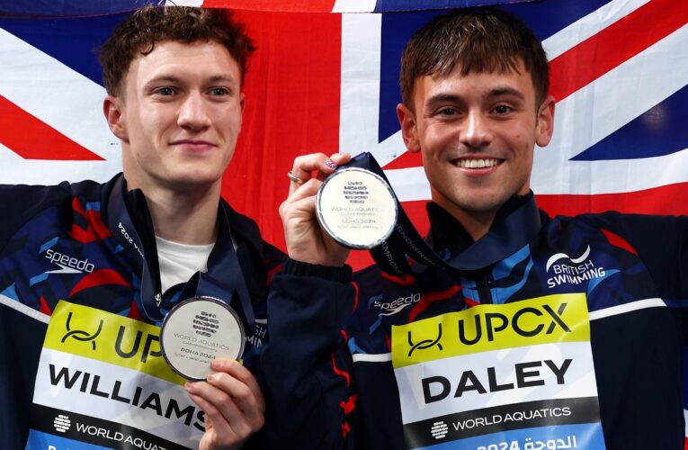 Paris 2024: Tom Daley in line for Olympics spot after taking silver at World Aquatics Championships