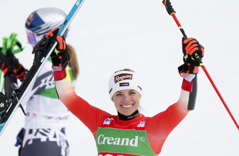 Lara Gut-Behrami leapfrogs Mikaela Shiffrin in Alpine Ski World Cup standings with third straight victory
