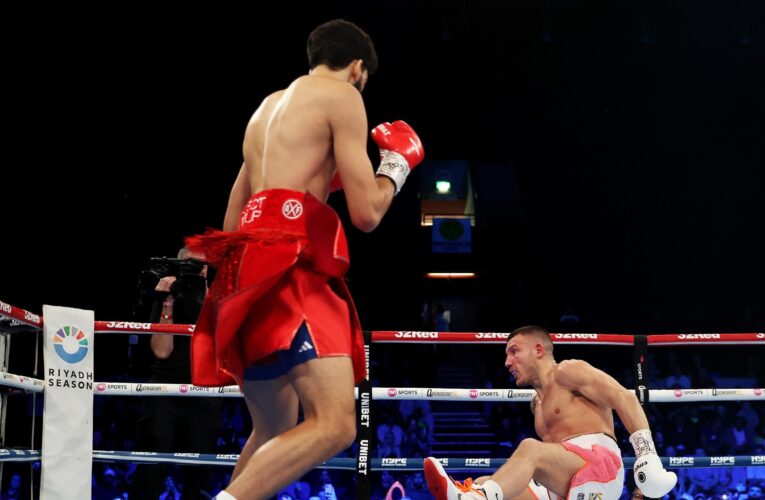 Fight Night as it happened – Hamzah Sheeraz stopped Liam Williams in first round, Anthony Yarde downs Marko Nikolic in 3