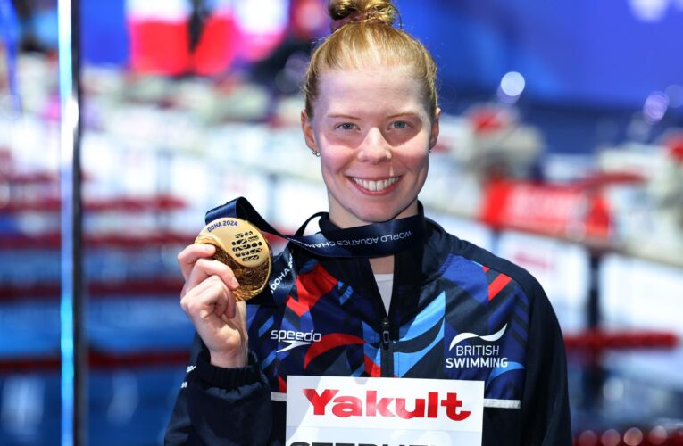 Laura Stephens becomes Britain’s first female individual swimming world champion since 2011 with Doha success