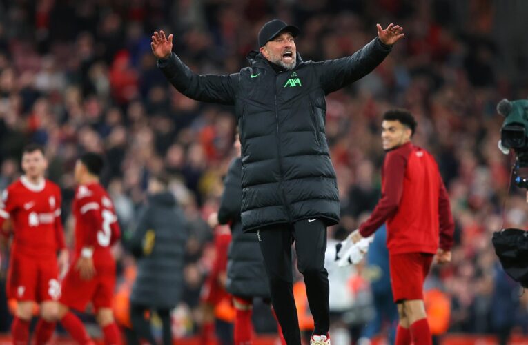 Jurgen Klopp praised his team for producing ‘fireworks’ in their 4-1 comeback win against Luton in the Premier League