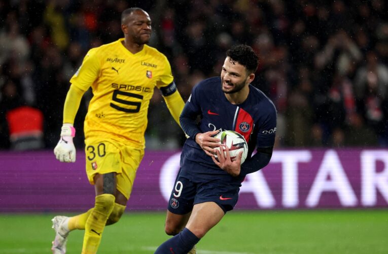 PSG 1-1 Rennes: Goncalo Ramos grabs 97th-minute equaliser to salvage draw for hosts in Ligue 1 clash