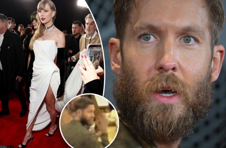 Taylor Swift walked right past ex Calvin Harris at the Grammys — here’s how he reacted