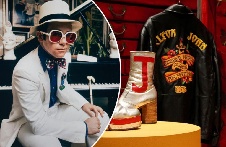 Priceless treasure trove of Elton John items up for auction — including his piano, custom Bentley
