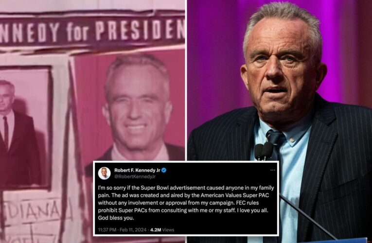 RFK Jr. apologizes to family for Super Bowl ad echoing JFK’s