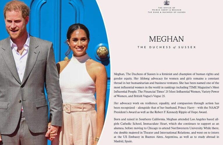 Meghan Markle breaks silence on Sussex.com website after backlash: ‘I’m a fan’