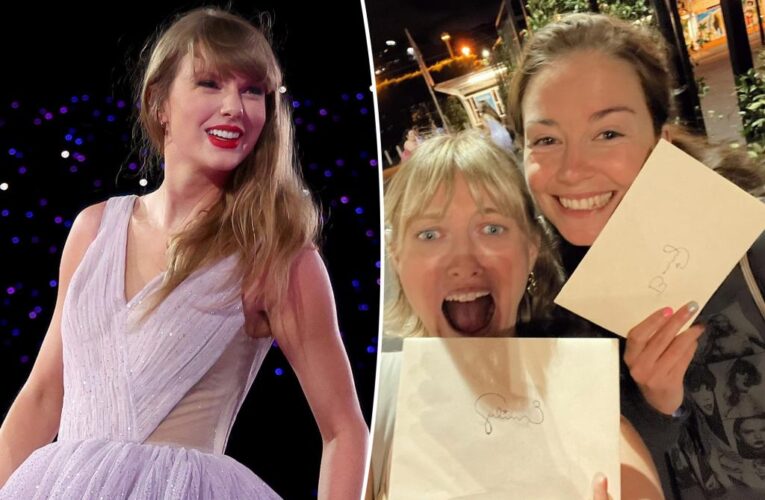 Taylor Swift’s dad delivers handwritten letters from pop queen to stunned Aussie fans: ‘Grateful and elated’