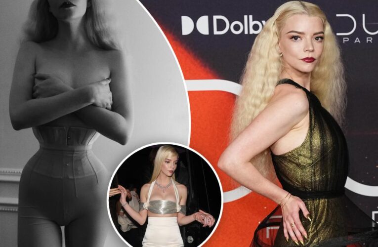 Anya Taylor-Joy accused of promoting ‘starvation’ with topless corset photo