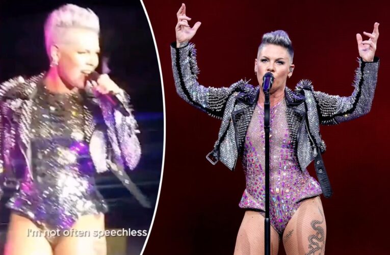 Pink left speechless after fan’s X-rated request at concert