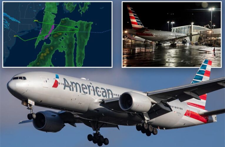 American Airlines flight from JFK to Madrid diverted to Boston due to cracked windshield